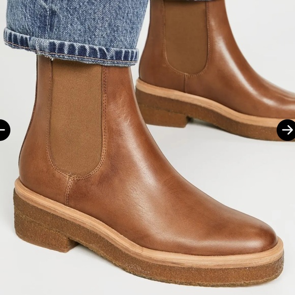 Loeffler Randall Shoes - Loeffler Randall Tan Leather Chelsea Boots